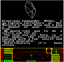 BBC Micro disc Elite screenshot