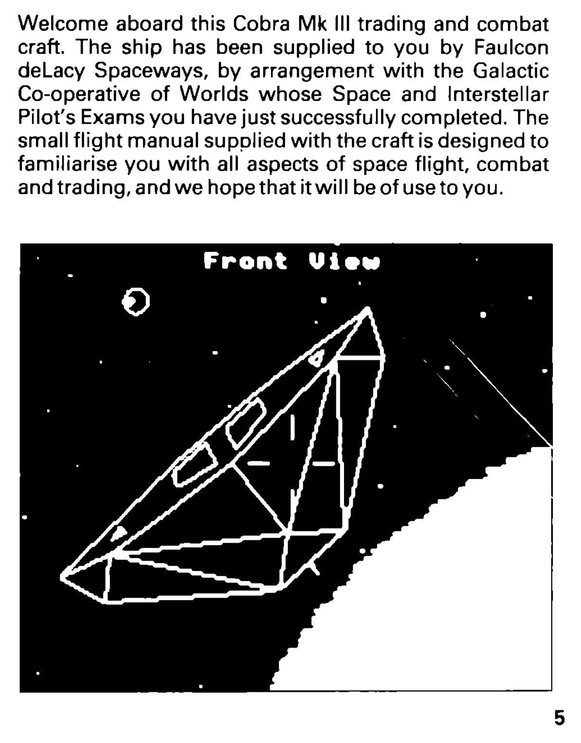 The screenshot from page 5 of the manual