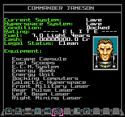 The maximum commander in NES Elite