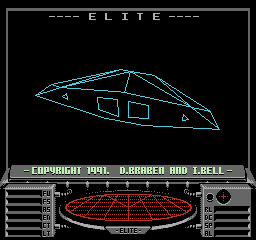 An example screenshot in NES Elite