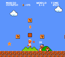 Super Mario Bros on the NES