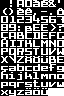 The custom font in NES Elite