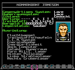 The maximum commander in German in NES Elite